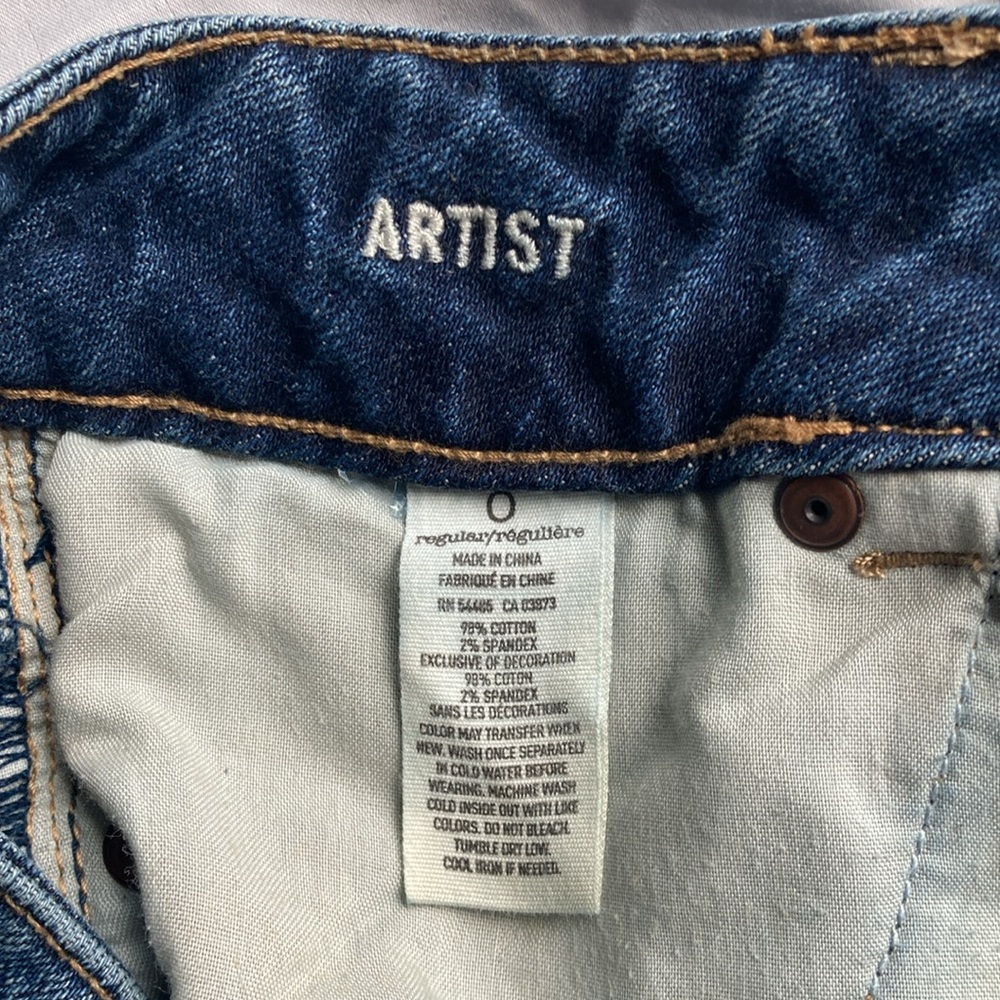 American Eagle Artist Stretch Size 0 Jeans - Picture 4 of 9